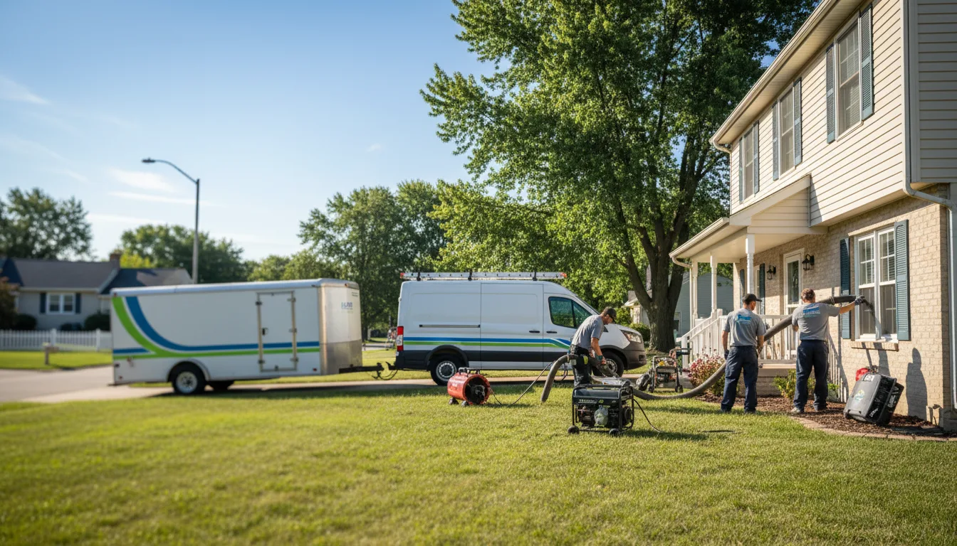 Flooded Basement Restoration And Cleanup With Repair in Tiro, OH near me